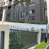 公園游樂場外墻防爬隔離護欄物流園廠區廠房圍墻鐵藝柵欄定制廠家